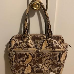 Clark faux snakeskin handbag